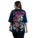 CAMISETA OVERSIZE AZUL DESTRUCTION DAMA