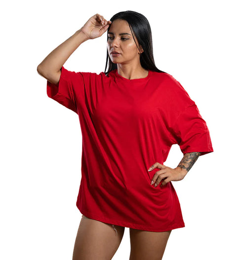 CAMISETA OVERSIZE D BASICA ROJO