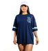 CAMISETA OVERSIZE AZUL LA