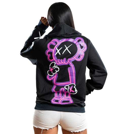 HOODIE KAWS NEGRO DAMA