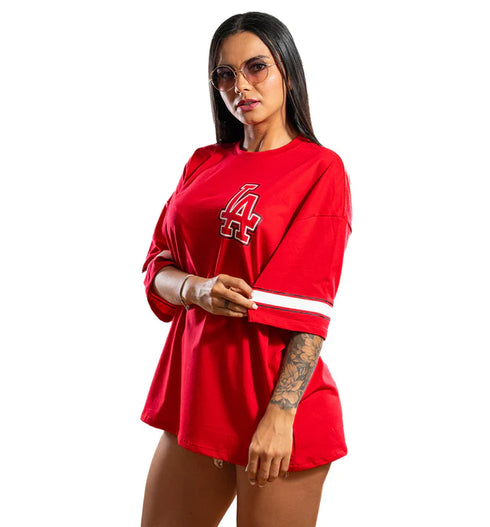 CAMISETA OVERSIZ D LA ROJA