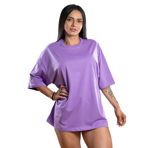 CAMISETA OVERSIZE D BASICA LILA