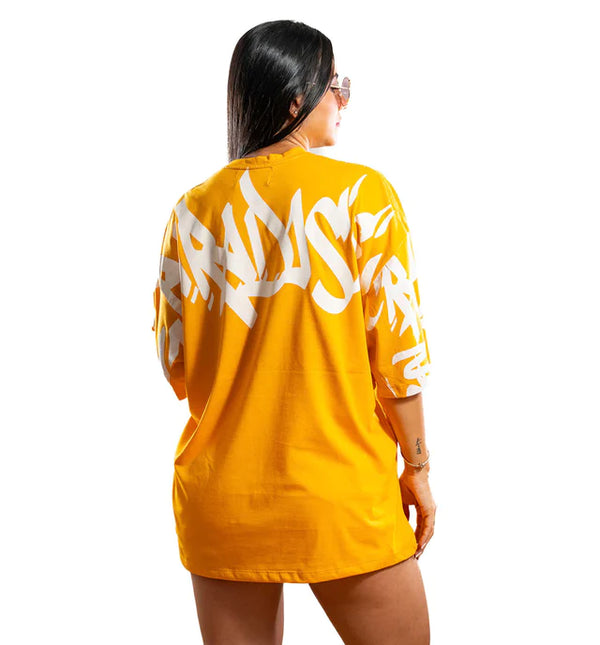 CAMISETA OVERSIZ D MOSTAZA CRAZ