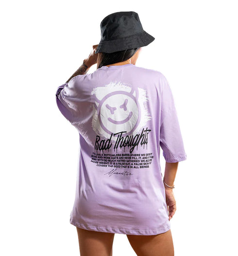 OVERSIZE LILA THOUGHTS DAMA