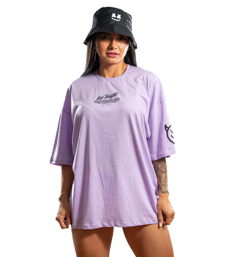 OVERSIZE LILA THOUGHTS DAMA