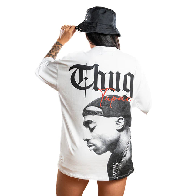 CAMISETA OVERSIZ D BLANCA TUPAC