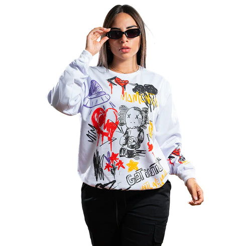 BUZO BLANCO KAWS DAMA