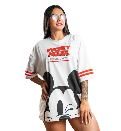 CAMISETA OVERSIZ D BLANCA MICKEY