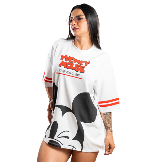 CAMISETA OVERSIZ D BLANCA MICKEY