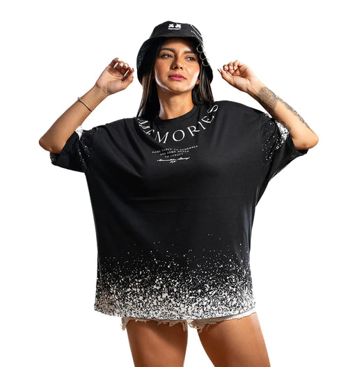 CAMISETA OVERSIZ D NEGRA MEMORIES