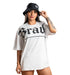 CAMISETA OVERSIZE D BRAVE BLANCA